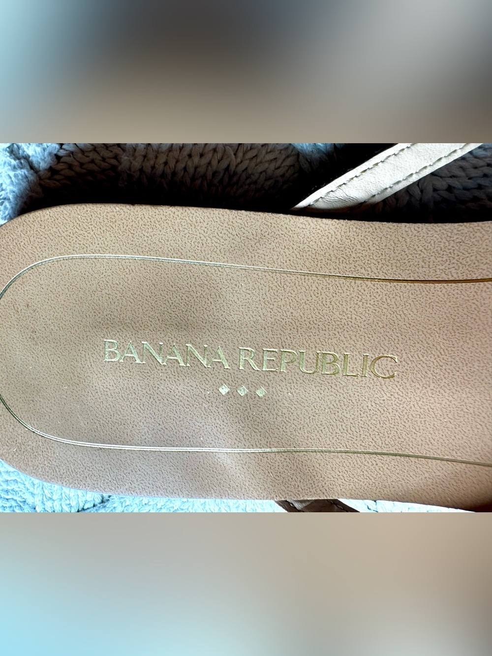 Banana Republic Factory Brown Faux Snake Skin Trim Flip Flops - Picture 5 of 12